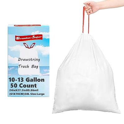  6Rolls Drawstring Small Trash Bags,4 Gallon Thicken Drawstring  Small Garbage Bags for Kitchen,Bathroom,Bedroom,Home,Office Trash Cans，120  Counts (Pink) : Health & Household