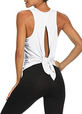  ICTIVE Workout Tops For Women Loose Fit Racerback Tank Tops  For Women Mesh Backless Muscle Tank Running Tank Tops Workout Tank Tops For Women  Yoga Tops Athletic Exercise Gym Tops