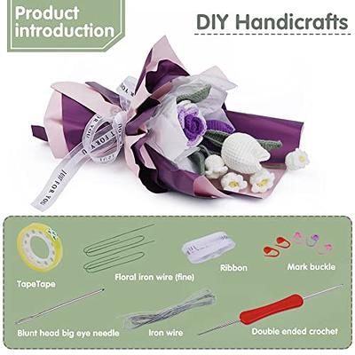 Iuuidu Crochet Kit for Beginners,Flower Crochet Kit, Crochet Bouquet  Kit,Crochet Flowers for Mother's Birthday Gifts with Detailed Tutorials and  Videos (Tulip) - Yahoo Shopping