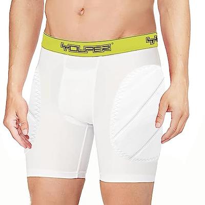 Youper Youth Brief w/Soft Athletic Cup, Boys Underwear w/Baseball Cup  (2-Pack) White X-Small