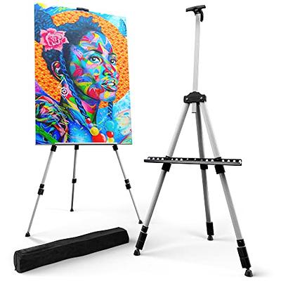 Thyle 2 Pack Portable Table Top Easel Adjustable Easel Stand Painting  Wooden Desk Easel Art Supply Storage Organizer for Drawing Sketching  Painters