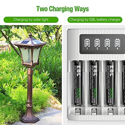 Tenergy 12 Pack AA NiCd Rechargeable Batteries for Solar/Garden Lights 