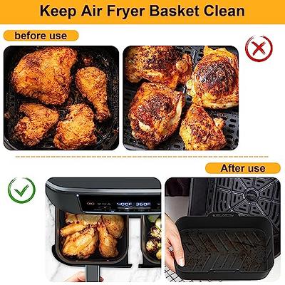 Air Fryer Silicone Pot, 2Pcs Air Fryer Silicone Liner for Ninja