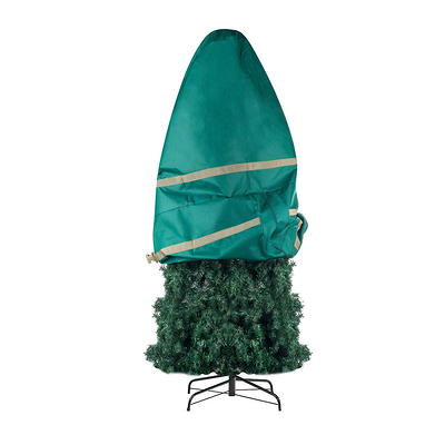 Tree Storage Cover or Disposal Bag- For Christmas Trees up to 7.5 Ft  Tall-Store Artificial Trees Upright & Decorated All Year Long by Elf Stor  (Clear)