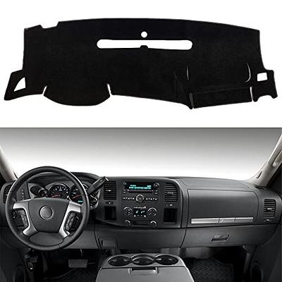 HanLanKa Dashboard Cover for GMC Sierra and Chevrolet Silverado- Fits  2007-2013 Models with Two Glove Boxes. Custom Fit Dash Mat, Won't Break Dash  Sensors(Premium Carpet, Black) - Yahoo Shopping