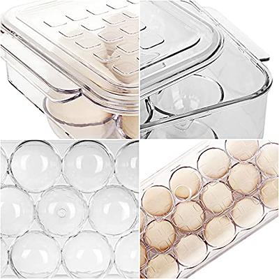 Snap 'N Stack 2-Layer Food Storage Container with Egg Holder Trays