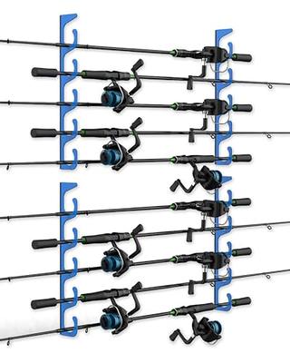 Simple Deluxe Horizontal Fishing Rod Holders Wall-Mounted