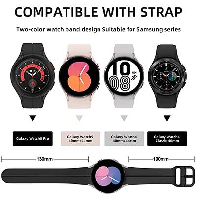 Designer Compatible with Samsung Galaxy Watch 5 Pro 45mm/ Watch 5 40mm  44mm/ 4 Band 40mm 44mm, Galaxy Watch 4 Classic Band 42mm 46mm, 20mm Luxury