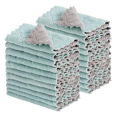 GADIEDIE 20 Pack Kitchen Dish Cloths Dish Towels,Super Absorbent Coral  Fleece Cloth,Premium Dishcloths,Nonstick Oil Washable Fast Drying Dish Rags,Reusable  Cloth forTable Chair Dish Glass - Yahoo Shopping