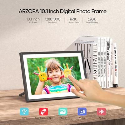 Digital Picture Frame 10.1 Inch Large Digital Photo Frame with IPS Full HD  Touchscreen, 32GB WiFi Smart Frame Share Photos and Videos Instantly from