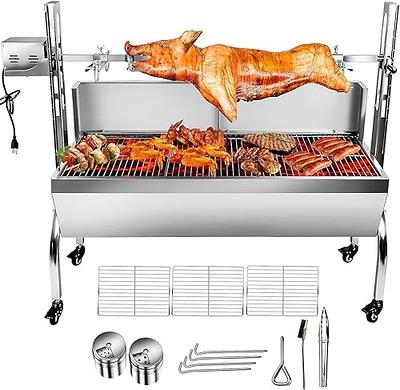 VEVOR 25W Stainless Steel Rotisserie Grill Roaster with Back Cover