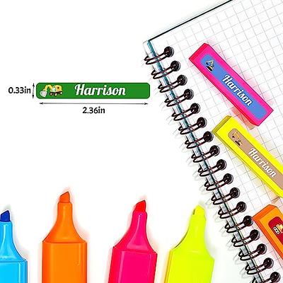 100 Pcs Personalized Name Labels for Kids School Supplies Custom Name  Stickers for Kids Waterproof for Daycare, Water Bottle, Lunch Boxes, School