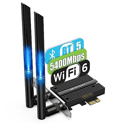 EDUP PCI-E WiFi 6 Network Card AX1800Mbps Bluetooth 5.2 Heat Sink 802.11AX  2.4Ghz/5.8Ghz Wireless PCIe Network Wi-Fi 6 Card PCI Express WiFi Adapters