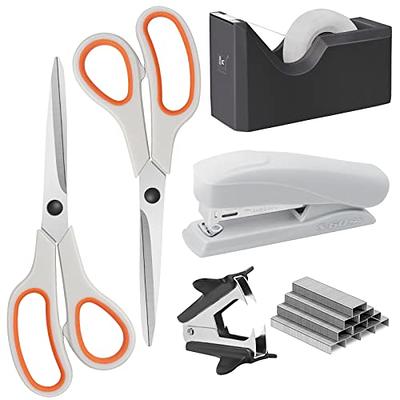 Office tools set.Marker.Tape dispenser.Glue.Sharpener.Scissors