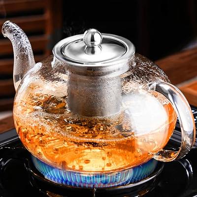 Full Leaf Glass Infuser Teapot