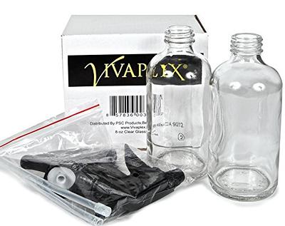 Vivaplex, 4, Large, 16 oz, Sturdy, Empty, Plastic Spray Bottles, with Black Trigger Sprayers