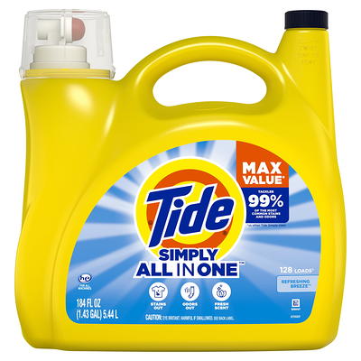 all Liquid Laundry Detergent, 4 in 1 with Stainlifters, Fresh Clean  Sunshine Fresh, 150 Ounces, 100 Wash Loads 