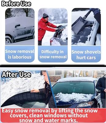  Car Windshield Snow Cover with 4 Layers Windproof