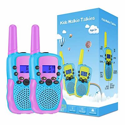 Inspireyes Walkie Talkies for Kids Rechargeable, 48 Hours Working Time 2  Way Radio Long Range, Outdoor Camping Games Toy Birthday Xmas Gift for Boys