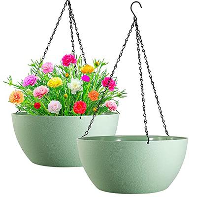 QCQHDU 21 inch Tall Planters for Outdoor Plants Set of 2,Outdoor