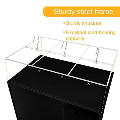 Libeder Shoe Organizer for Closet, 15 Shelf Hanging Closet Storage Shelves  - 10 Shoe Rack Organizer and 5 Compartment for Clothes with 6 Side Mesh