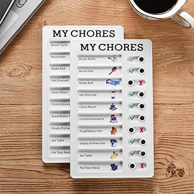 6 Pieces) Chore Chart Memo Checklist Board, Chore Chart for Kids, to Do  List Message Board with 20 Removable Replacement Blank Card Stocks for Home  Travel Daily Planning - Yahoo Shopping