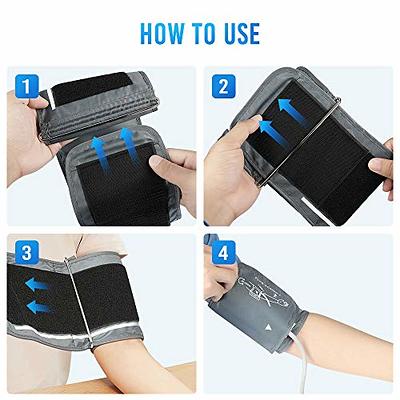 ALPHAGOMED Accurate Blood Pressure Monitor for Upper arm Adjustable BP Cuff  for Home Use Automatic Upper Arm Digital Machine 180 Sets Memory Includes