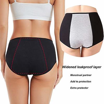 HATSURE Period Underwear for Women Heavy Flow Cotton Overnight Menstrual  Panties