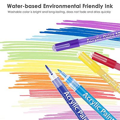 Premium Paint Pens - Acrylic Markers Extra Fine Tip For Diy Arts