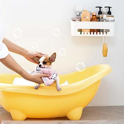 No Drilling Bathroom Organizer Shelf With Suction Cup For Toilet