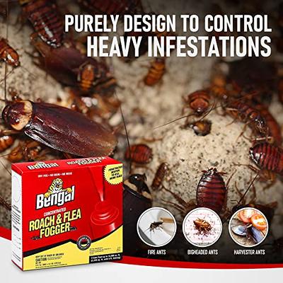 Bengal Concentrated Roach &Flea Fogger - Roach Killer Indoor