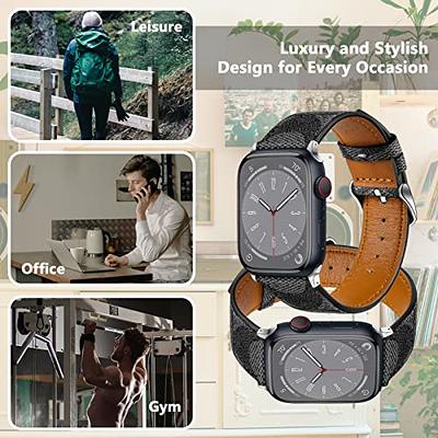 Luxury Slim Leather Strap For Apple Watch Band 49mm 41mm 45mm 38mm