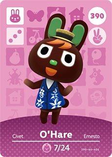  Nintendo Animal Crossing Happy Home Designer Amiibo Card Rizzo  376/400 USA Version : Video Games