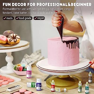 Food Coloring - 12 Color Liquid Concentrated Icing Food Coloring Set for  Baking, Cake Decorating, Airbrush, Slime Making Supplies Kit - Vibrant Food