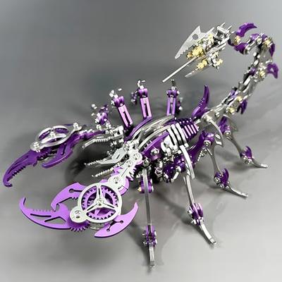 3D Metal Puzzle Model Kit, Mechanical Spider Metal Jigsaw Puzzle DIY  Assemble Animal Models with Speaker, Brain Teaser Puzzles Toys, Christmas