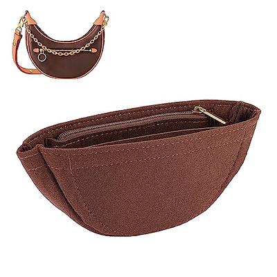 WADORN Purse Organizer Insert, Felt Shoulder Bags Insert Arc Shape Underarm  Bag Organizer Insert Multiple Compartments Bag Insert Shaper with Zipper  for LV Loop Hobo, 4x8.8x1.8 Inch, Coffee - Yahoo Shopping