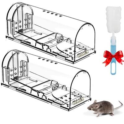 4 Pcs Humane Mouse Traps No Kill, Live Mouse Traps Indoor for Home,  Reusable Mice Small Rat Trap Catcher for House & Outdoors - Yahoo Shopping