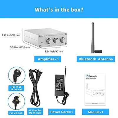 Amplificateur Audio Bluetooth 5.0, Mini Ampli Hifi 2,0CH, 100W x 2