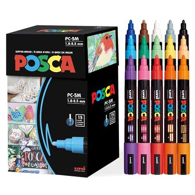 POSCA 8-Color Paint Marker Set, PC-5M Medium 