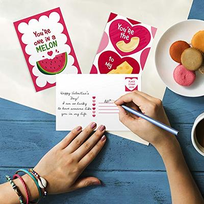 Cute Valentine's Day Cards with Puns, 6 Designs (5 x 7 In, 12 Pack) –  Pipilo Press