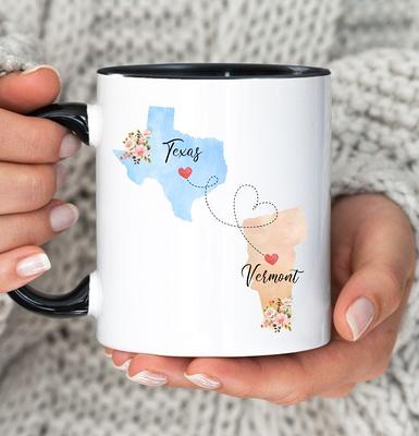 NOVA CERAMICS 12oz Travel Coffee Mug - Unique Microwave & Dishwasher Safe  Tumbler With Lid - Gifts For Women & Men