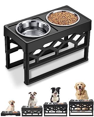 PROERR Dog Bowl Stand,Tall Dog Food Stand Adjustable Wide 7-11