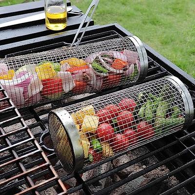 outdoor camping barbecue rack round stainless