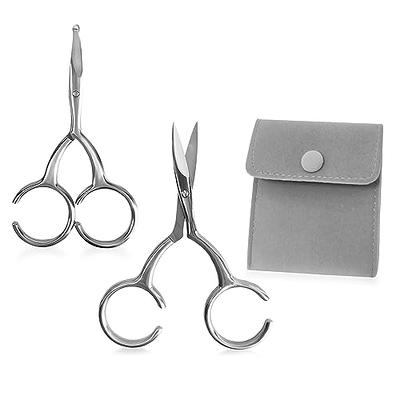 Premium Curved and Rounded Nose Hair Scissors for Men/Women - Hair