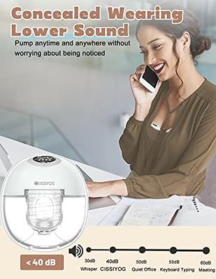 Palmatte Wearable Breast Pump Hands Free Portable & Wireless, Leakproof  Painless Electric Breast Pump 3 Modes 9 Levels LED Display Remote & Storage