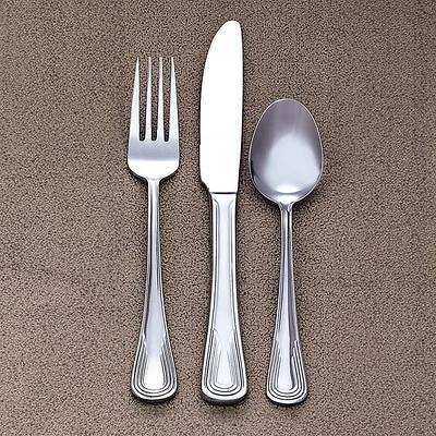 Acopa Atglen 6 1/4 18/0 Stainless Steel Medium Weight Teaspoon - 12/Case