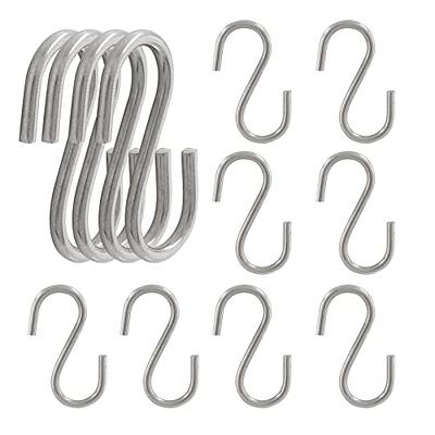 ABSOK S Hooks 304 Stainless Steel Heavy Duty S Hooks 5PCS, 3.2 inches Long  and 5/16 inches Thick,S Shaped Hanging Hook is Used to Hang Any Objects in