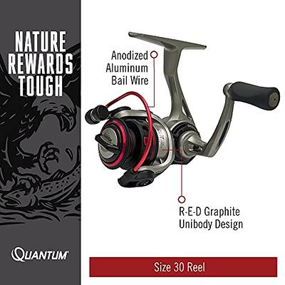 Quantum Drive Spinning Fishing Reel, Size 30 Reel, Forged and