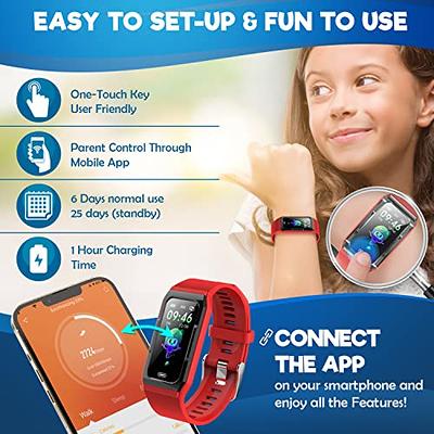 Inspiratek Kids Fitness Tracker for Girls and Boys Age 5-16 (5