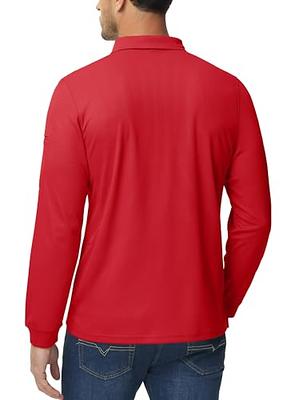 MAGCOMSEN Polo Shirts for Men Long Sleeve Golf Shirts Fishing Shirts Sun  Shirts for Men Casual Summer Shirts Golf Polo Shirts for Men Tomato Red XL  - Yahoo Shopping